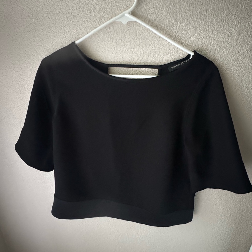 Banana Republic Elegant Black Blouse XS